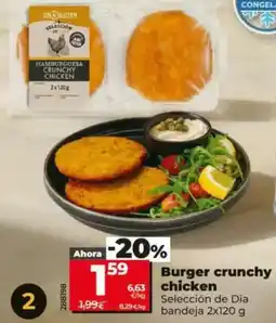 Dia Seleccion de dia - burger crunchy chicken oferta