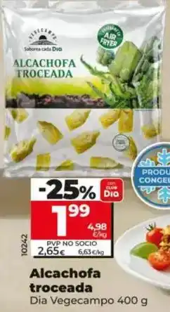 Dia Dia vegecampo - alcachofa troceada oferta