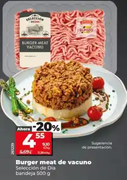 Dia Seleccion de dia - burger meat de vacuno oferta