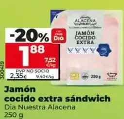 Dia Dia nuestra alacena - jamón cocido extra sandwich oferta