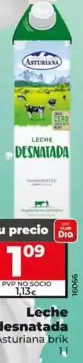 Dia Asturiana - leche desnatada oferta
