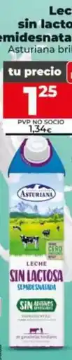 Dia Asturiana - leche sin lactosa semidesnatada oferta