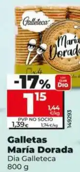 Dia Dia galleteca - galletas maría dorada oferta