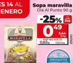 Dia Dia al punto - sopa maravilla oferta