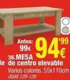 Rapimueble Mesa de centro elevable oferta