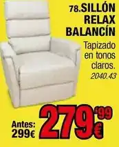 Rapimueble Relax - sillón balancin oferta