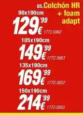 Rapimueble Hr - colchon hr + foam adapt oferta