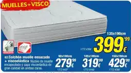 Rapimueble Colchon muelle ensacado + viscoelastica oferta