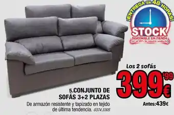 5 conjunto de sofas 3+2 plazas
