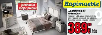 Rapimueble Nordik - dormitorio de matrimonio oferta