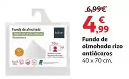 Alcampo Actuel - funda de almohada rizo antiacaros oferta