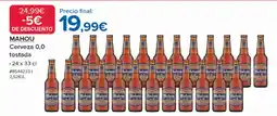 Costco MAHOU Cerveza 0,0 tostada oferta