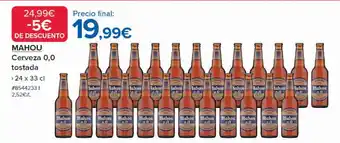 Costco MAHOU Cerveza 0,0 tostada oferta