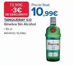 Costco TANQUERAY 0.0 Ginebra Sin Alcohol oferta