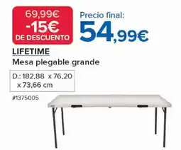 Costco LIFETIME Mesa plegable grande oferta