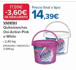 Costco VANISH Quitamanchas Oxi-Action Pink o White oferta