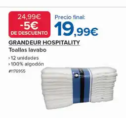 Costco GRANDEUR HOSPITALITY Toallas lavabo oferta