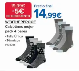 Costco WEATHERPROOF Calcetines mujer pack 4 pares oferta