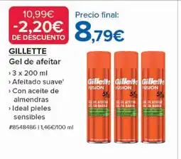 Costco GILLETTE Gel de afeitar oferta