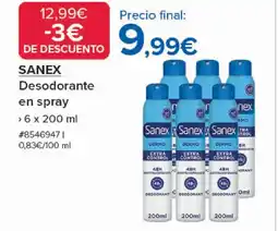 Costco SANEX Desodorante en spray oferta