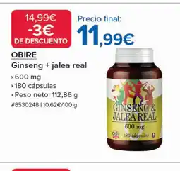 Costco OBIRE Ginseng + jalea real oferta
