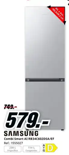 MediaMarkt SAMSUNG Combi Smart AI RB34C602DSA/EF oferta
