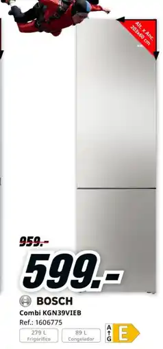 MediaMarkt BOSCH Combi KGN39VIEB oferta
