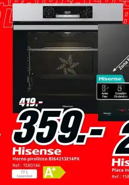 MediaMarkt HISENSE Horno pirolítico BI64213E14PX oferta
