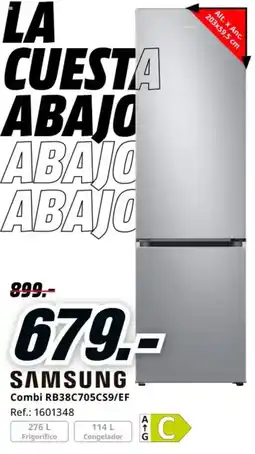 MediaMarkt SAMSUNG Combi RB38C705CS9/EF oferta