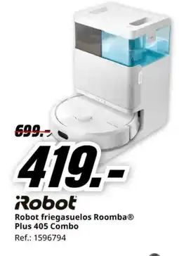 MediaMarkt ROBOT friegasuelos RoombaⓇ Plus 405 Combo oferta