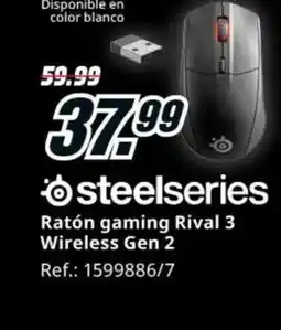 MediaMarkt STEELSERIES Ratón gaming Rival 3 Wireless Gen 2 oferta