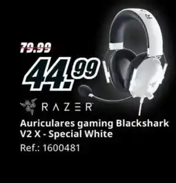 MediaMarkt RAZER Auriculares gaming Blackshark V2X - Special White oferta