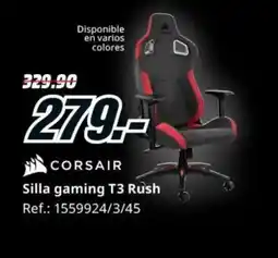 MediaMarkt CORSAIR Silla gaming T3 Rush oferta