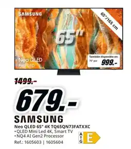 MediaMarkt SAMSUNG Neo QLED 65" 4K TQ65QN73FATXXC oferta