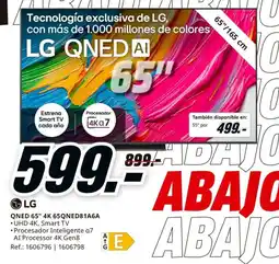 MediaMarkt LG QNED 65" 4K 65QNED81A6A oferta