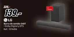 MediaMarkt LG Barra de sonido S40T oferta