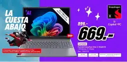 MediaMarkt LENOVO Portátil IdeaPad Slim 3 15Q8X10 oferta