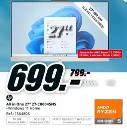 MediaMarkt HP All in One 27" 27-CR0045NS oferta