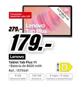 MediaMarkt LENOVO Tablet Tab Plus 11 oferta