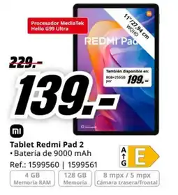 MediaMarkt Tablet Redmi Pad 2 oferta