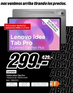 MediaMarkt LENOVO Tablet Idea Tab Pro oferta