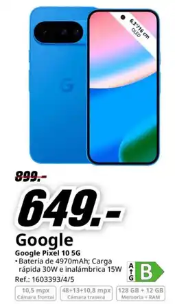 MediaMarkt GOOGLE Pixel 10 5G oferta
