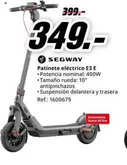 MediaMarkt SEGWAY Patinete eléctrico E3 E oferta