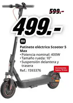 MediaMarkt Patinete eléctrico Scooter 5 oferta
