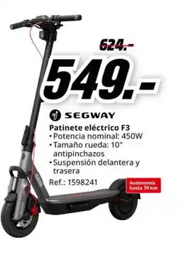 MediaMarkt SEGWAY Patinete eléctrico F3 oferta