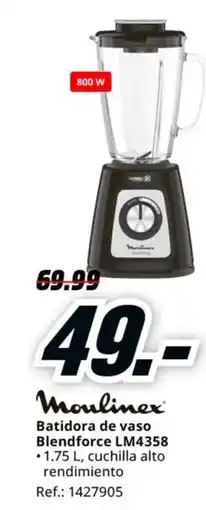 MediaMarkt MOULINEX Batidora de vaso Blendforce LM4358 oferta