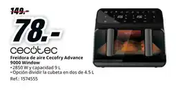 MediaMarkt CECOTEC Freidora de aire Cecofry Advance 9000 Window oferta