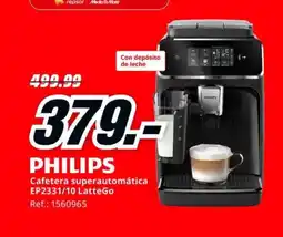 MediaMarkt PHILIPS Cafetera superautomática EP2331/10 LatteGo oferta