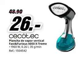 MediaMarkt CECOTEC Plancha de vapor vertical Fast&Furious 4050 X-Treme oferta