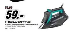 MediaMarkt ROWENTA Plancha de vapor Focus Excel DW5326D1 oferta